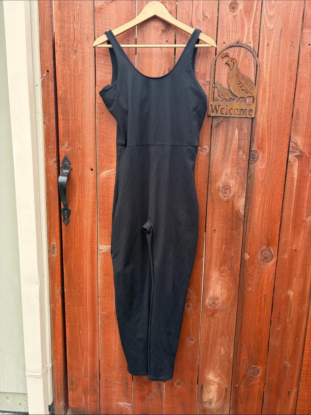 Girlfriend Collective Black Scoop Unitard One piece Jumpsuit Black XXL 2XL